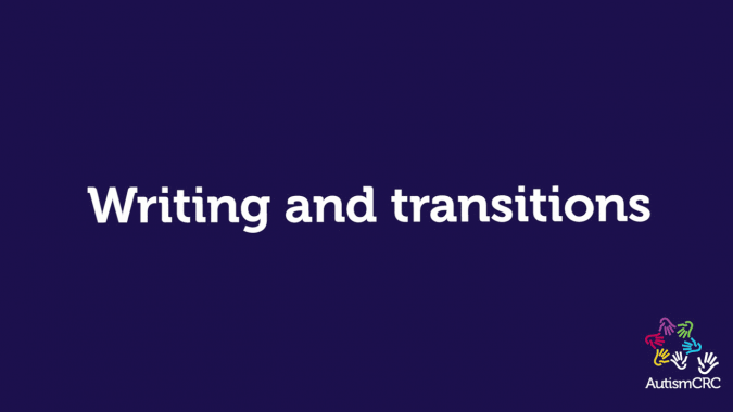 Writing and transitions