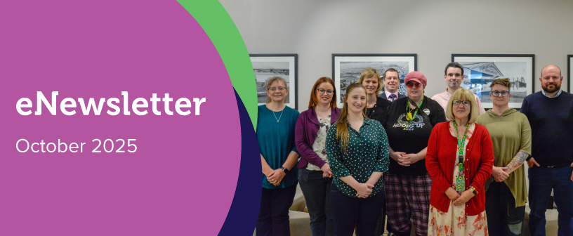 Graphic header for eNews Oct 2025 with a picture of the member of the Australasian Autism Research Council