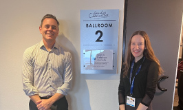 A photo of Associate Professor David Trembath and Dr Sarah Pillar