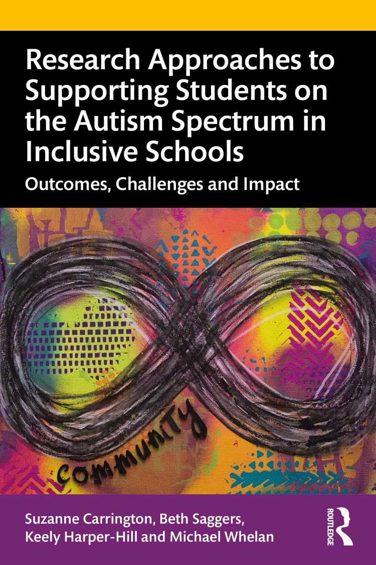 Cover of book with a title featuring a neurodiversity symbol