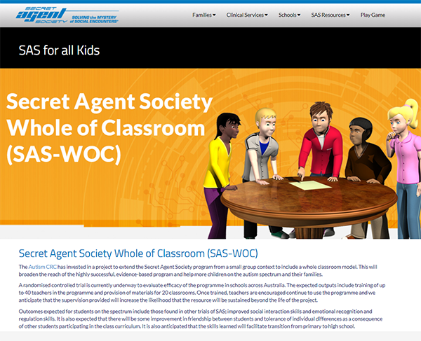 Secret Agent Society Small Group Program
