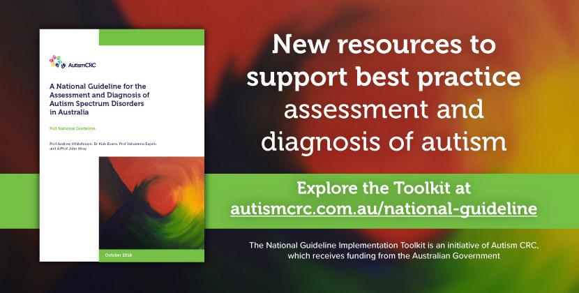 New resources to support best practice assessment and diagnosis of autism